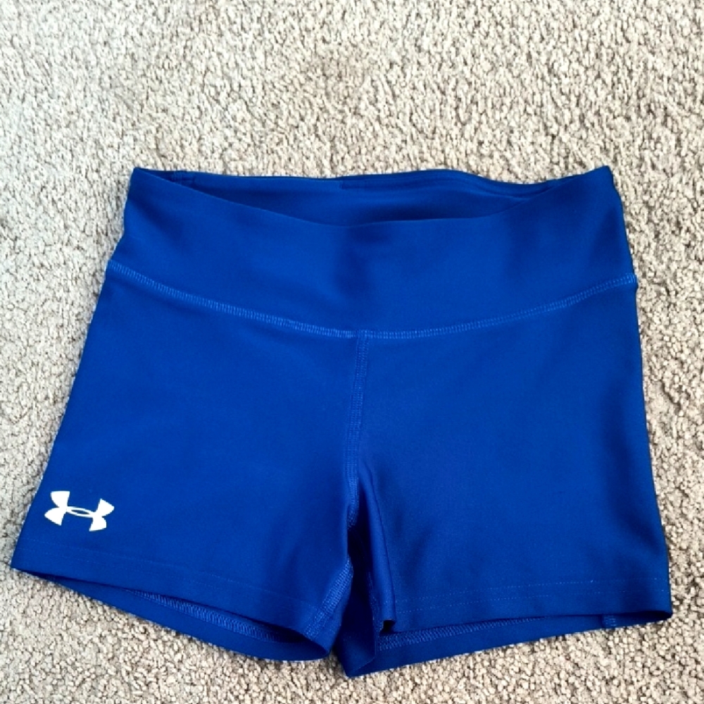 Under Armour Electric Blue Athletic Shorts/Spandex